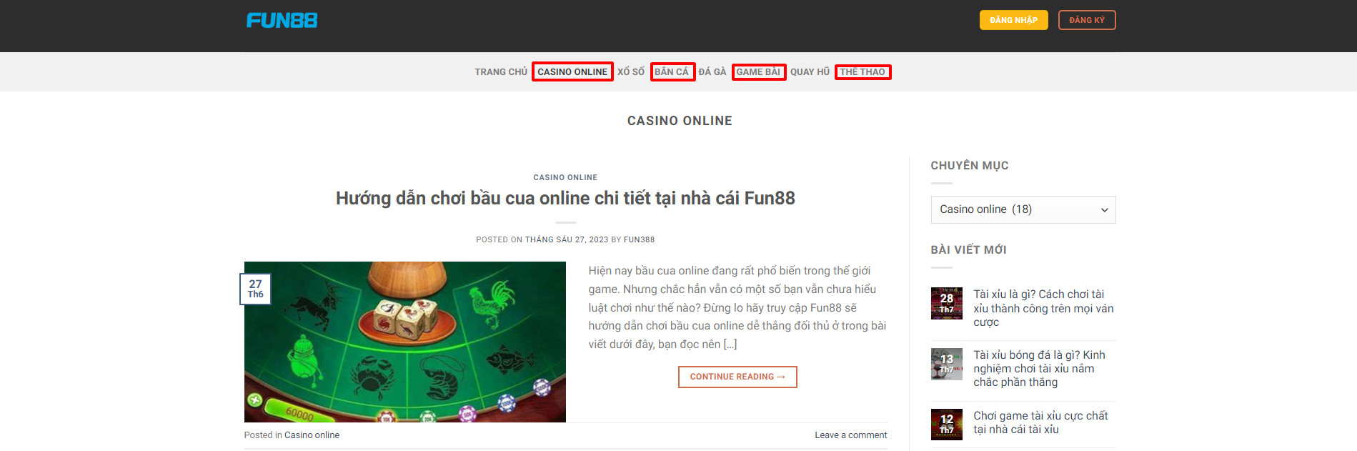 nạp tiền fun88